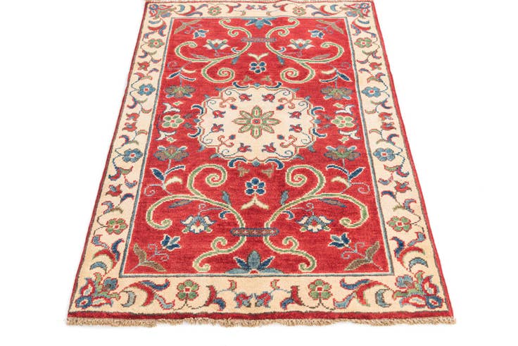 Detail image of 2' 9 x 4' 3 Hand Knotted Kazak Rug