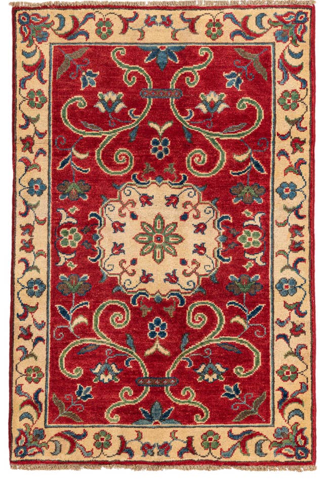 Detail image of 2' 9 x 4' 3 Hand Knotted Kazak Rug