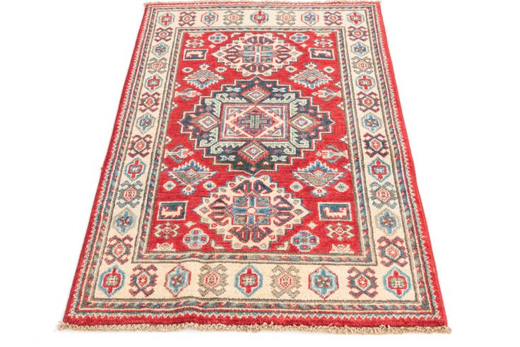 Detail image of 2' 8 x 4' 2 Hand Knotted Kazak Rug