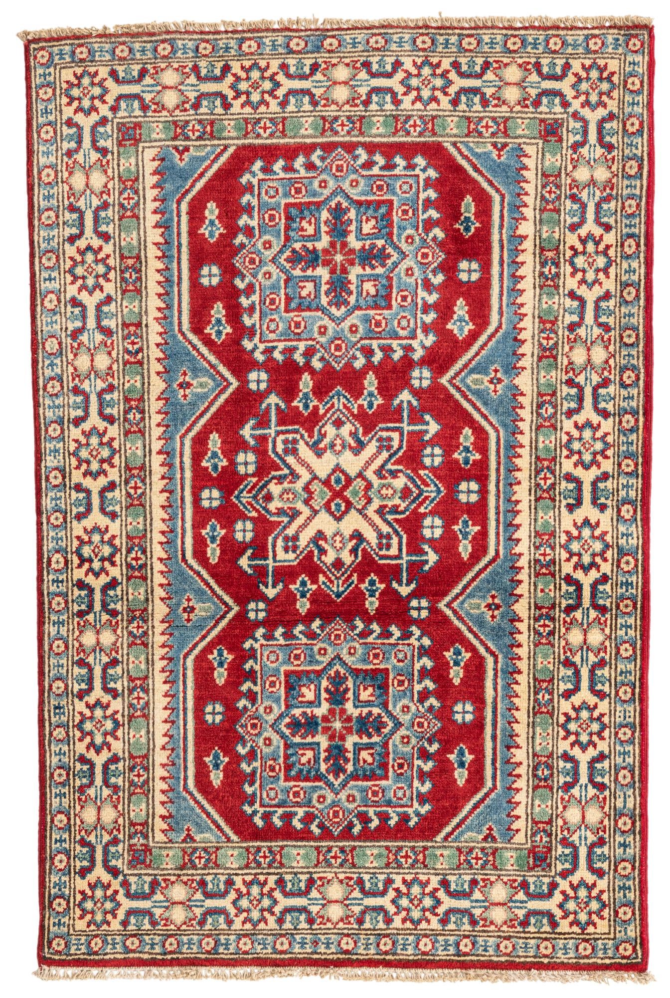 2' 9 x 4' 2 Hand Knotted Kazak Rug