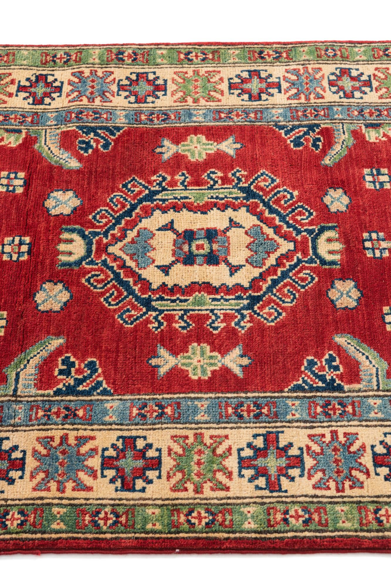 2' 10 x 4' 4 Hand Knotted Kazak Rug