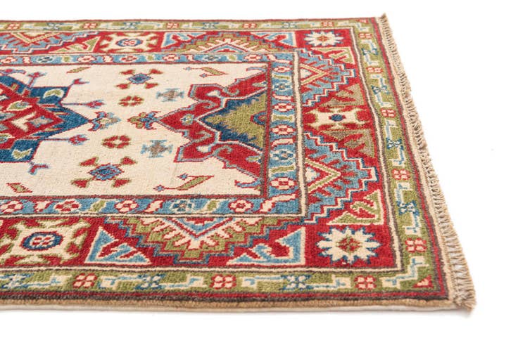 Detail image of 2' 8 x 4' 1 Hand Knotted Kazak Rug