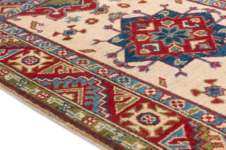 Detail image of 2' 8 x 4' 1 Hand Knotted Kazak Rug