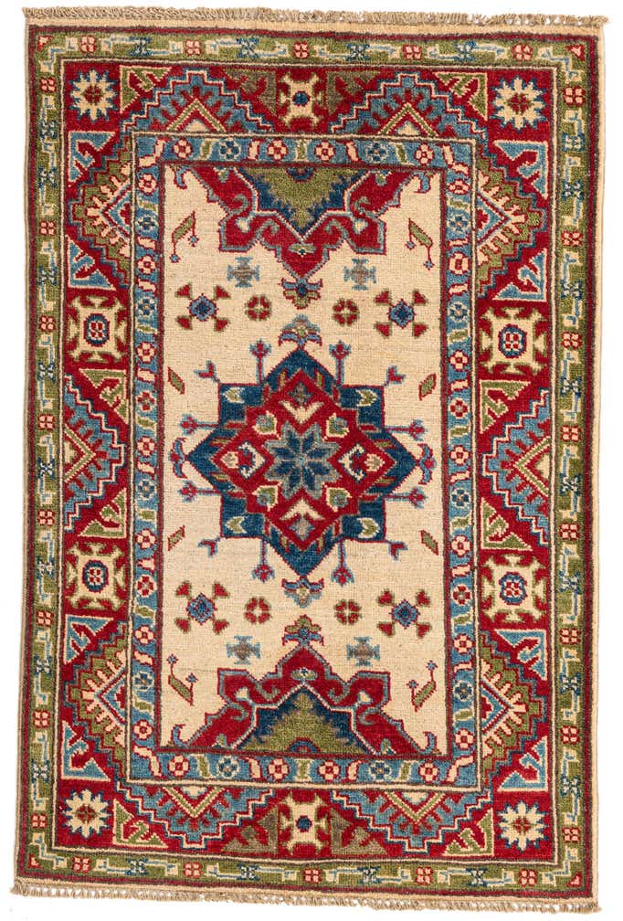 2' 8 x 4' 1 Hand Knotted Kazak Rug