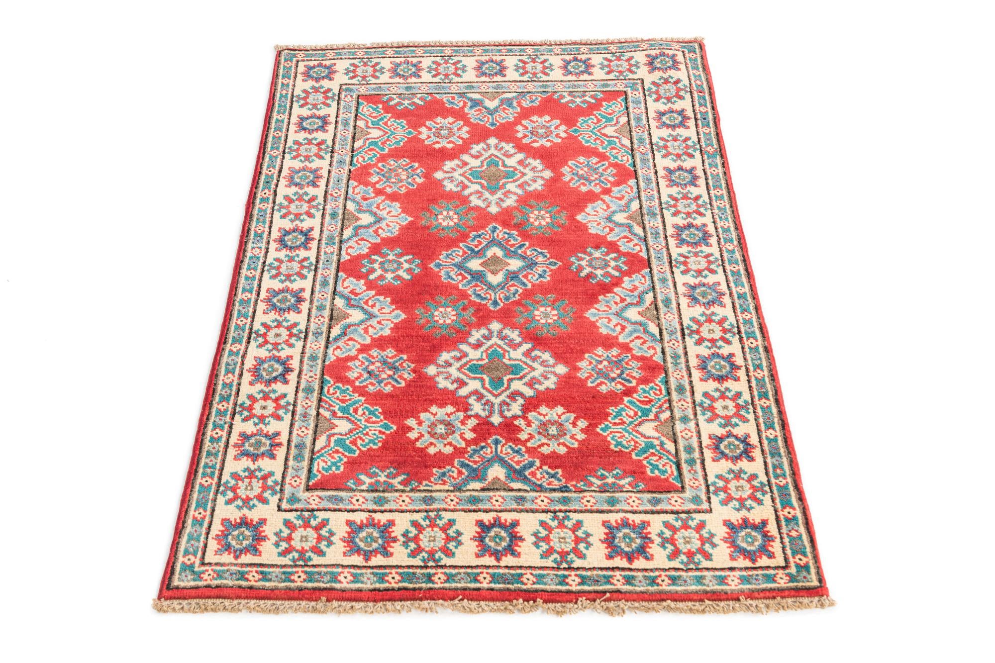 2' 8 x 4' Hand Knotted Kazak Rug