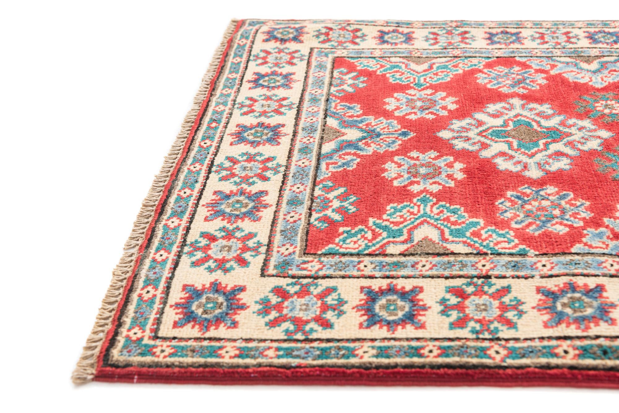 2' 8 x 4' Hand Knotted Kazak Rug