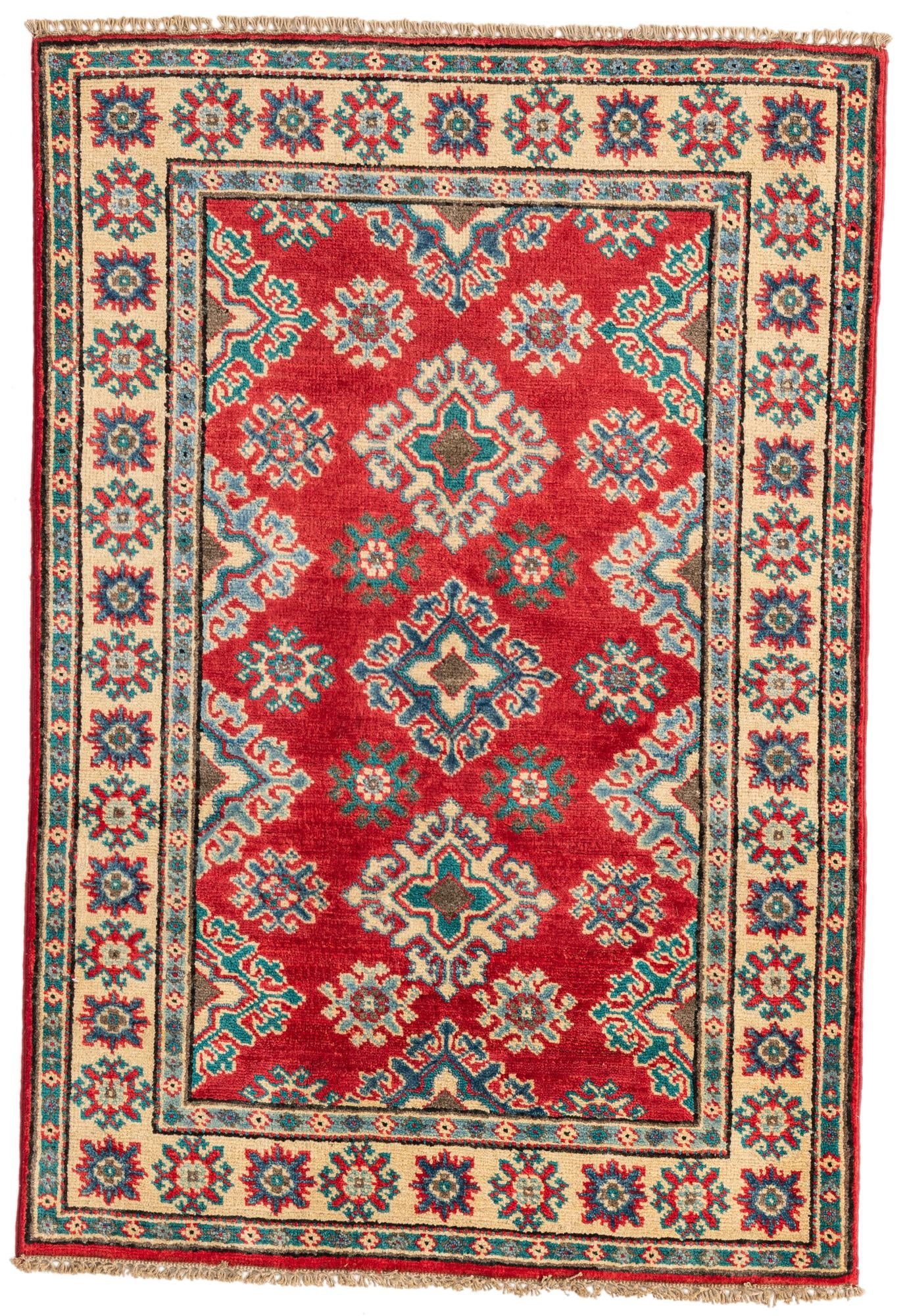 2' 8 x 4' Hand Knotted Kazak Rug