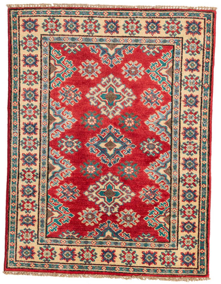 Detail image of 2' 8 x 4' Hand Knotted Kazak Rug