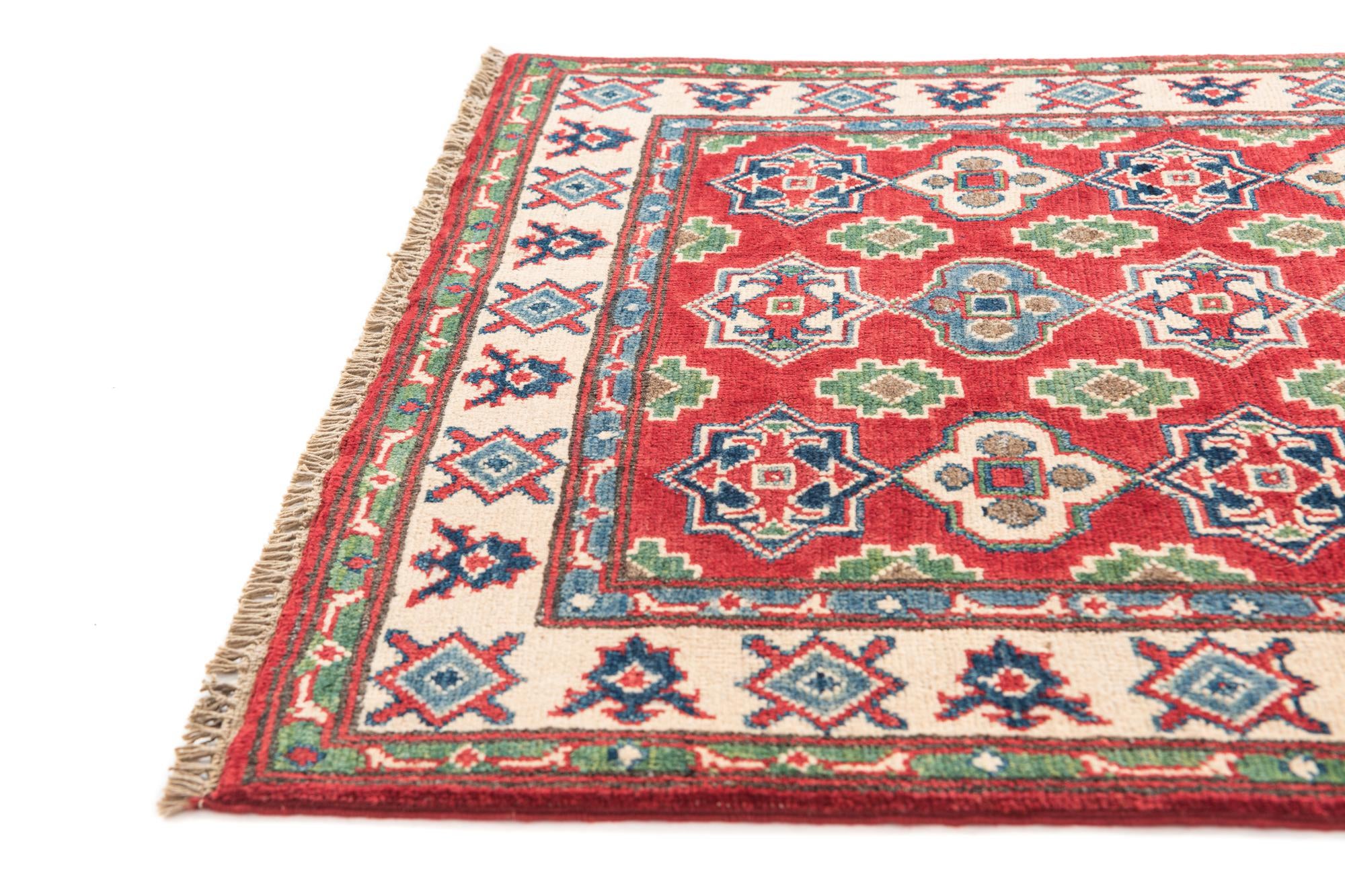 2' 10 x 4' 4 Hand Knotted Kazak Rug