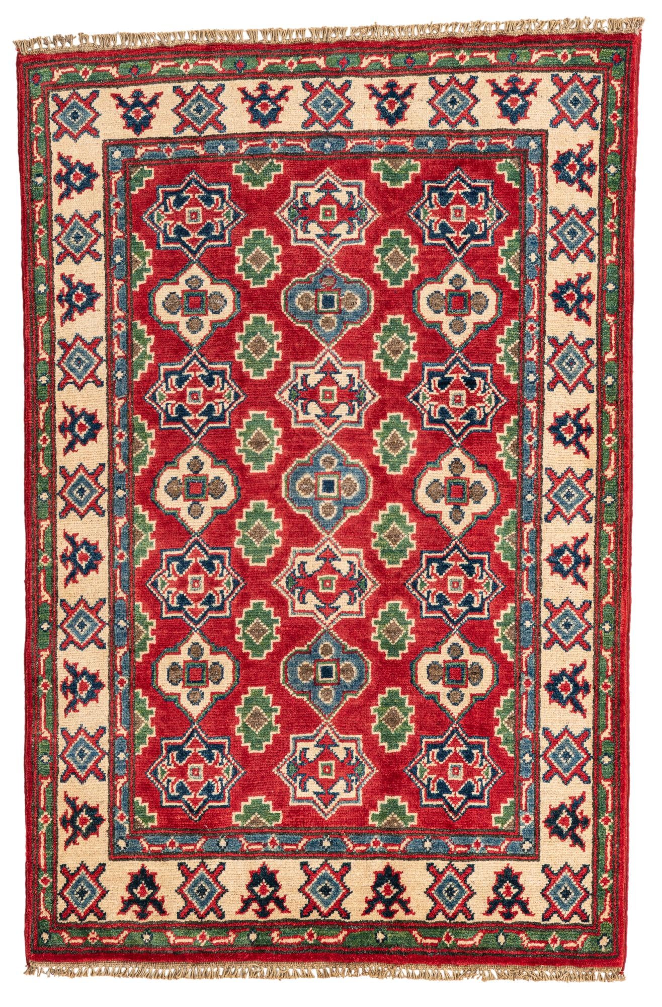 2' 10 x 4' 4 Hand Knotted Kazak Rug