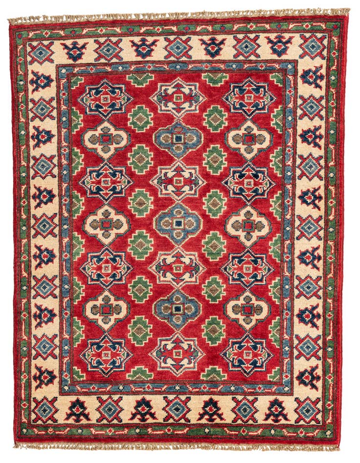 Detail image of 2' 10 x 4' 4 Hand Knotted Kazak Rug