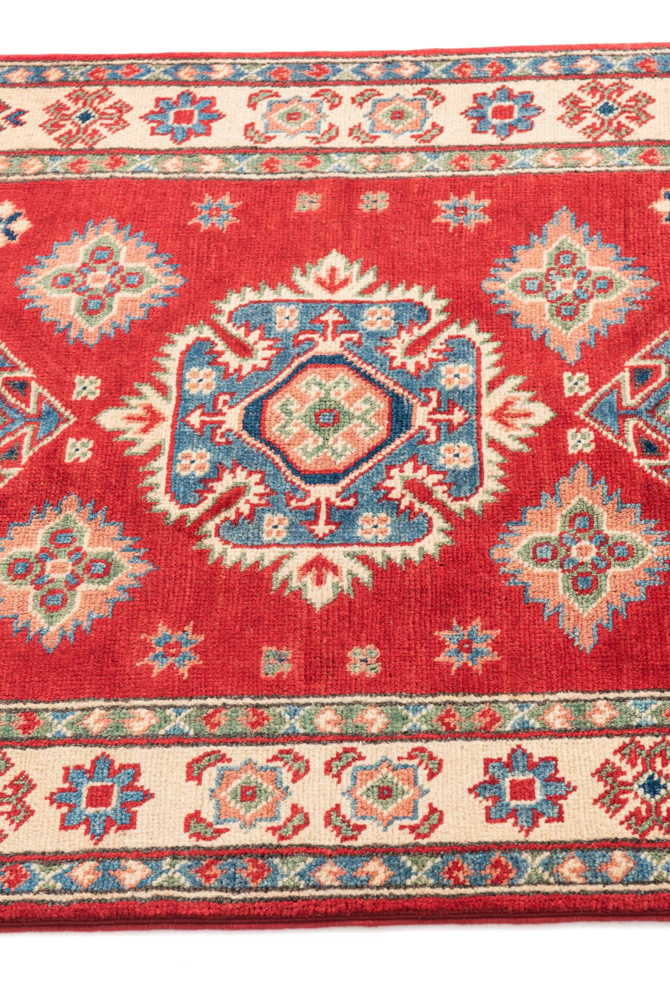 2' 7 x 4' Hand Knotted Kazak Rug