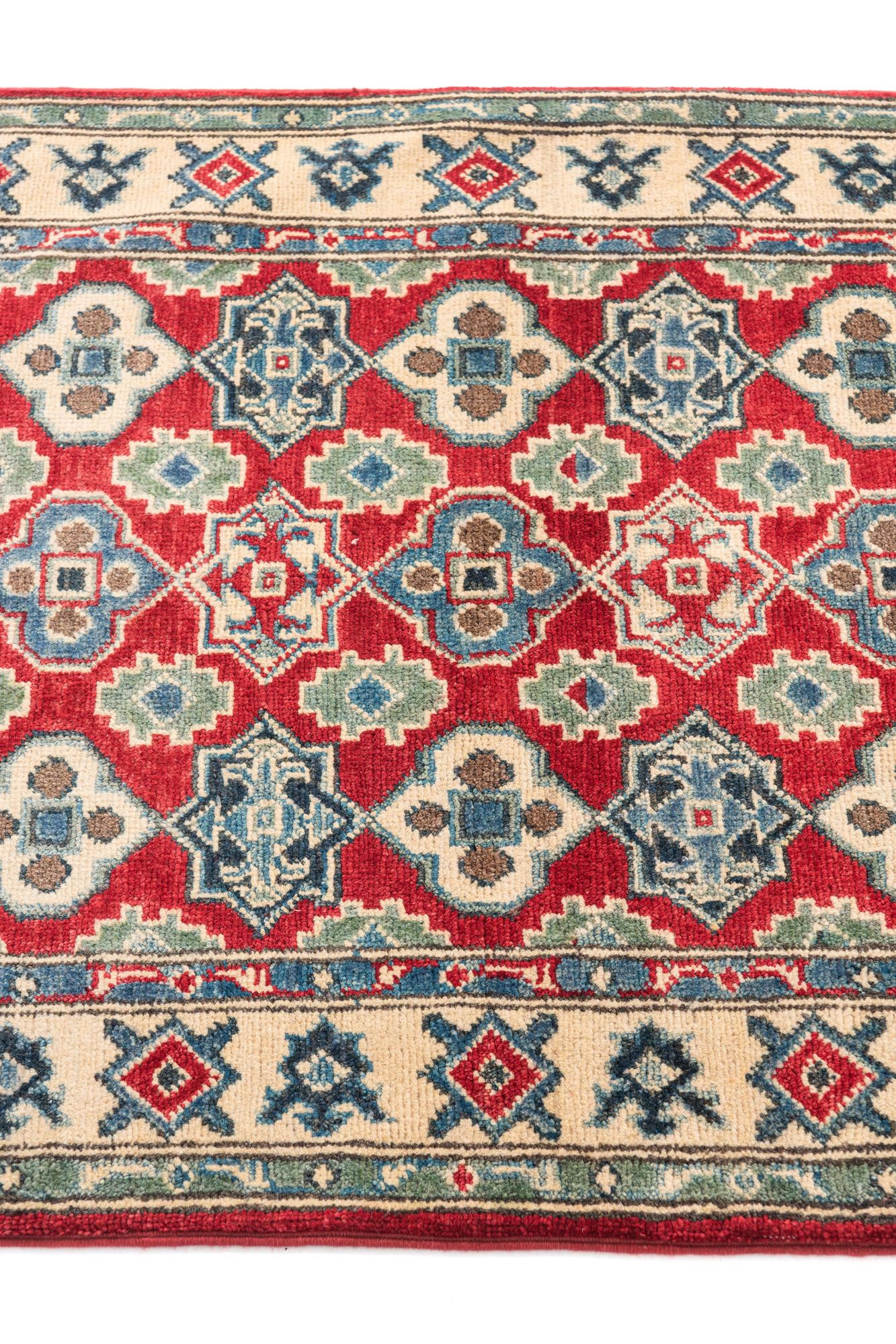 2' 10 x 4' Hand Knotted Kazak Rug