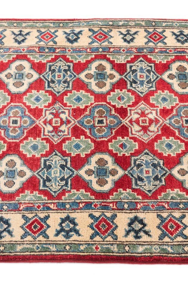 Detail image of 2' 10 x 4' Hand Knotted Kazak Rug