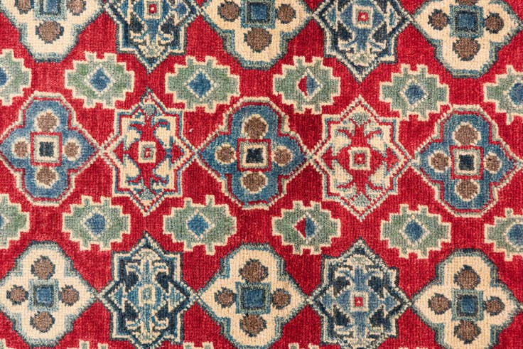 Detail image of 2' 10 x 4' Hand Knotted Kazak Rug