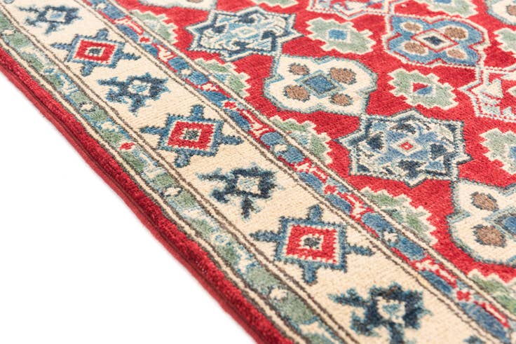 Detail image of 2' 10 x 4' Hand Knotted Kazak Rug