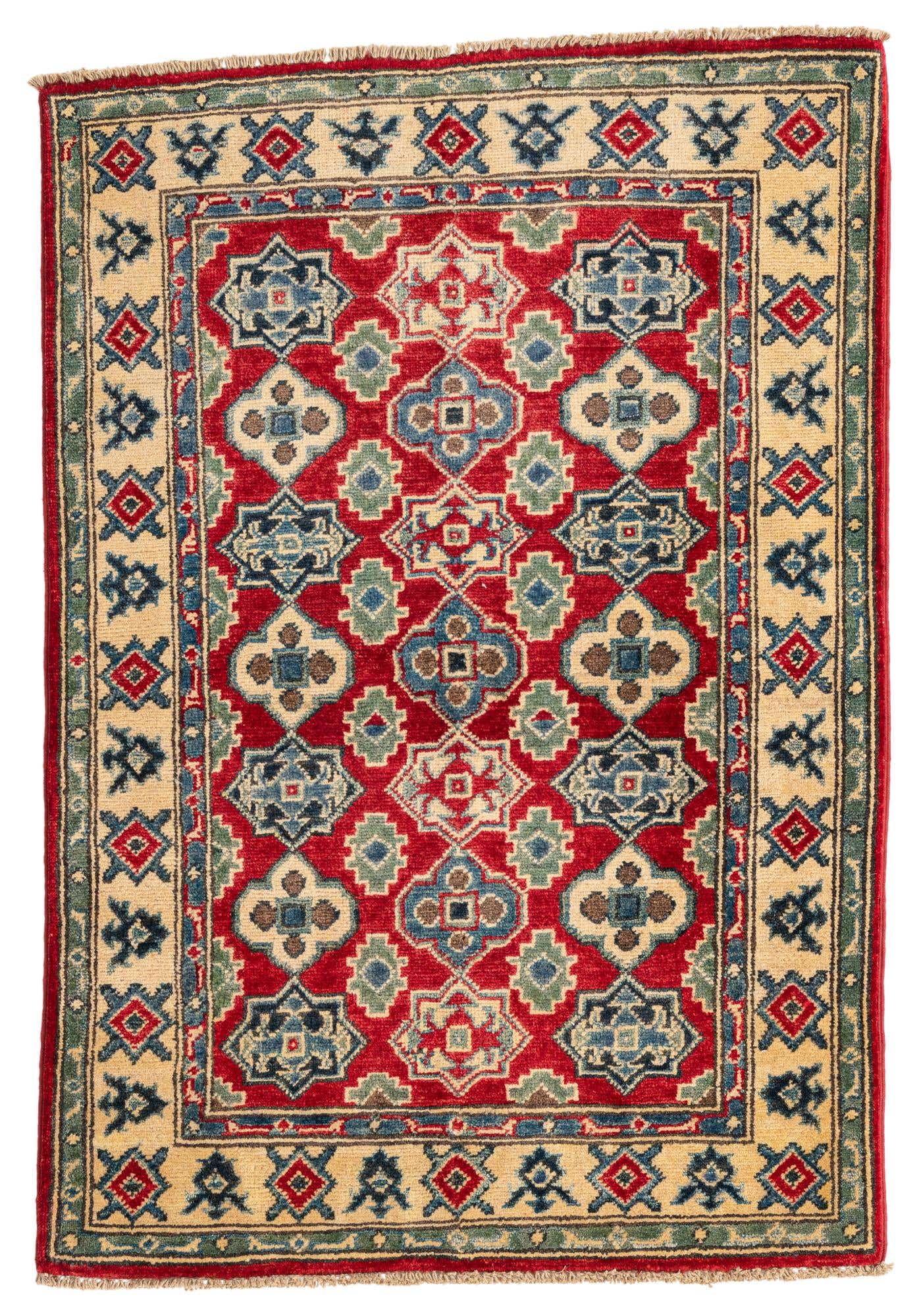 2' 10 x 4' Hand Knotted Kazak Rug