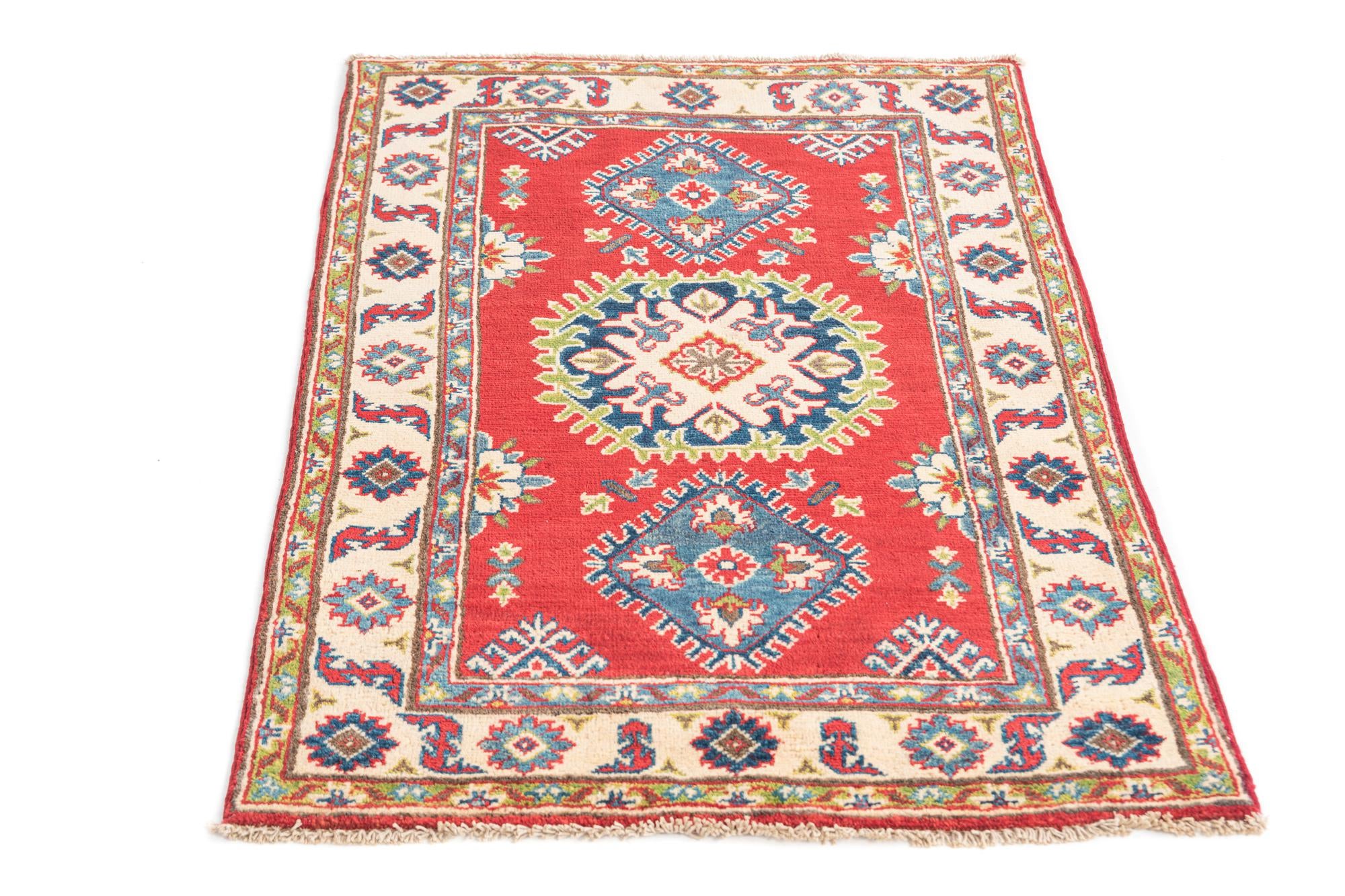 2' 8 x 4' 4 Hand Knotted Kazak Rug