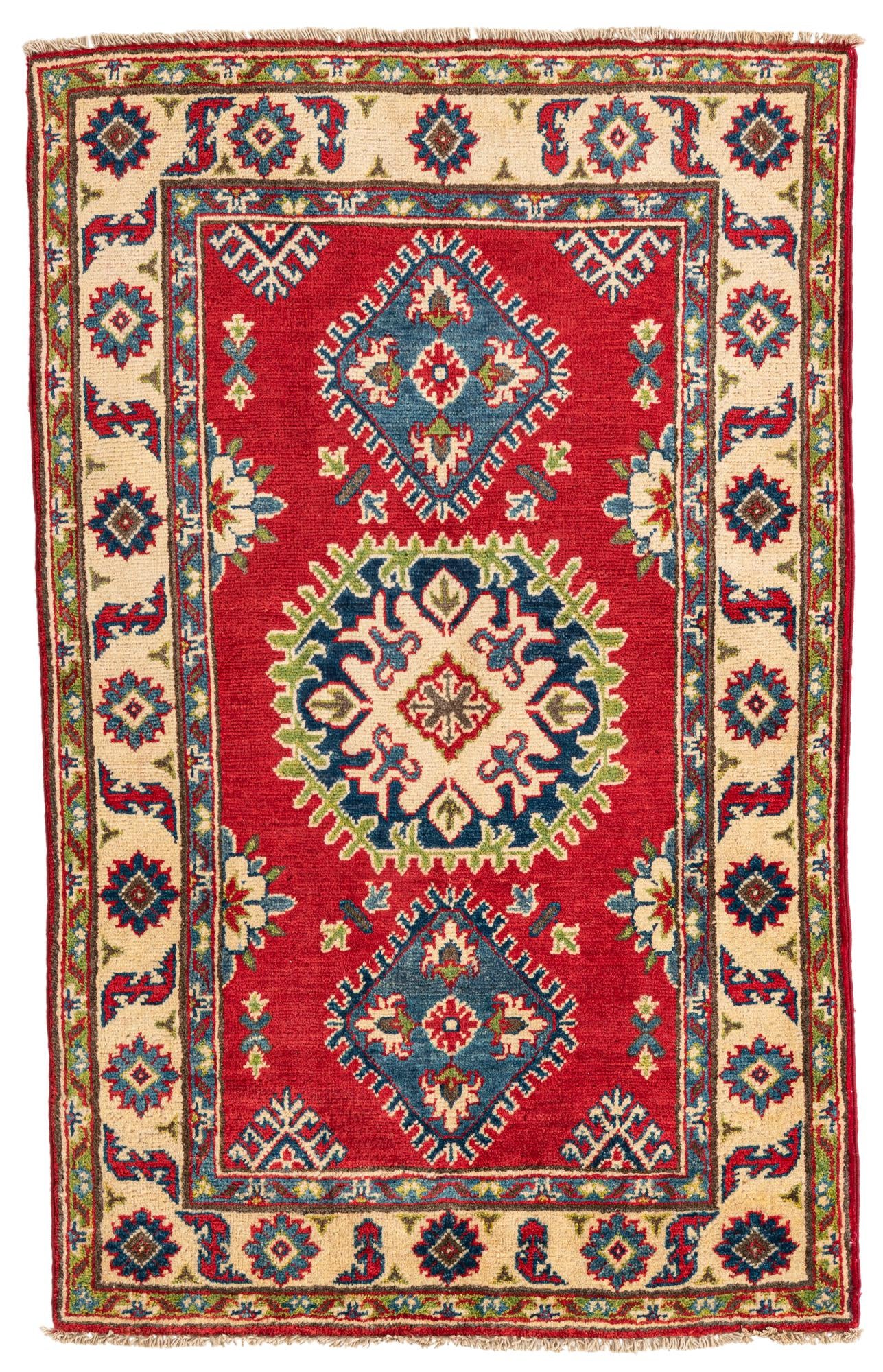 2' 8 x 4' 4 Hand Knotted Kazak Rug