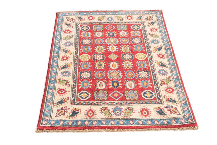Detail image of 2' 8 x 4' 1 Hand Knotted Kazak Rug