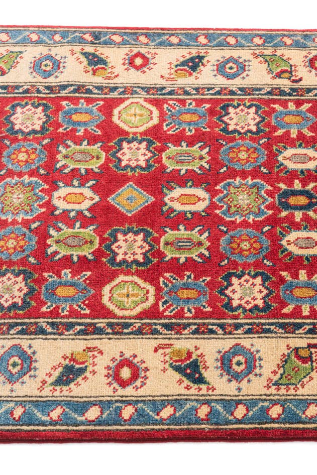 Detail image of 2' 8 x 4' 1 Hand Knotted Kazak Rug