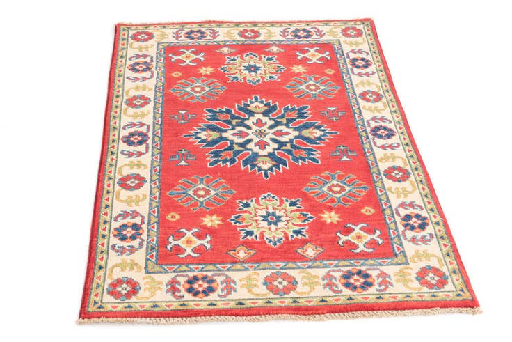 Detail image of 2' 8 x 4' 1 Hand Knotted Kazak Rug