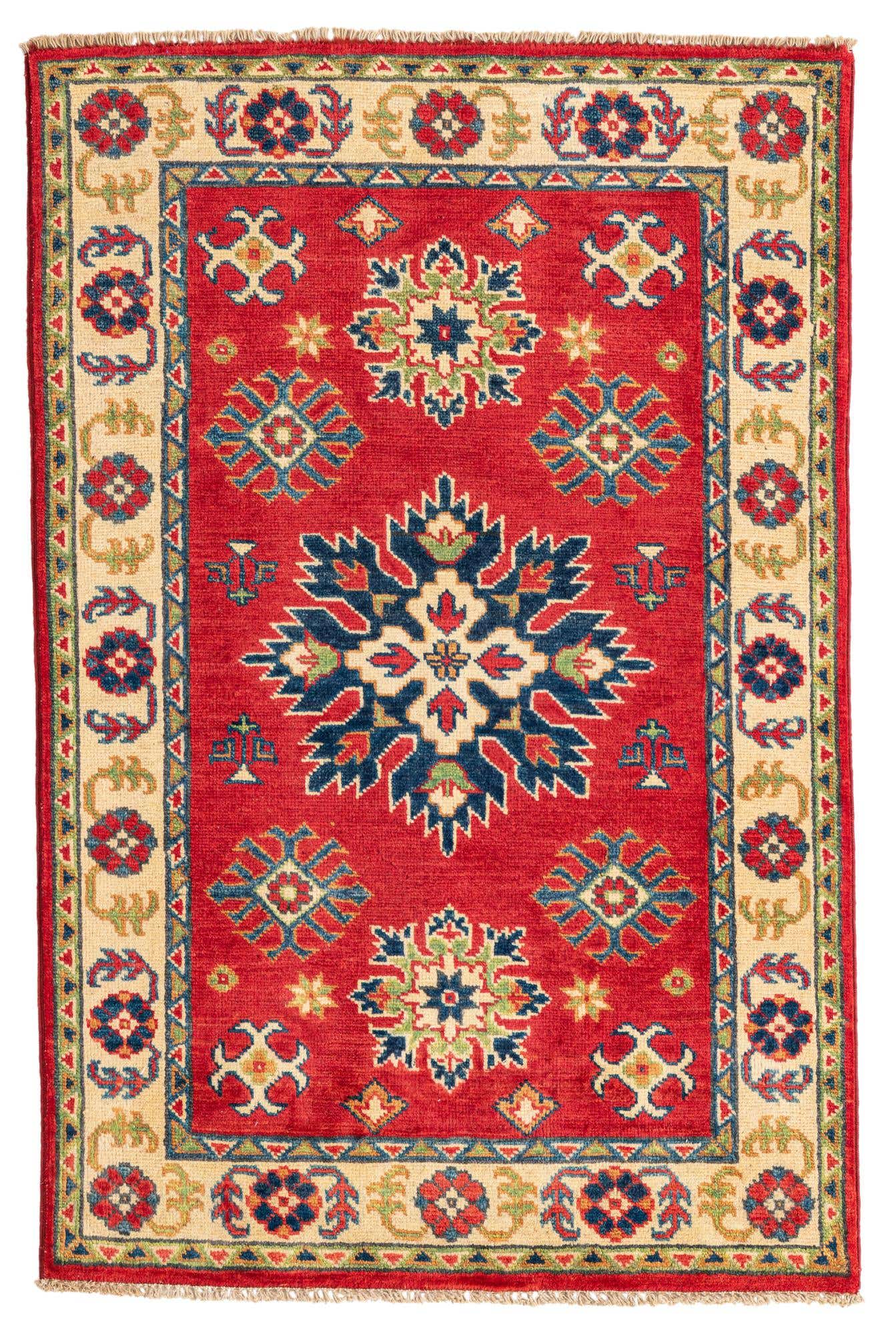 2' 8 x 4' 1 Hand Knotted Kazak Rug