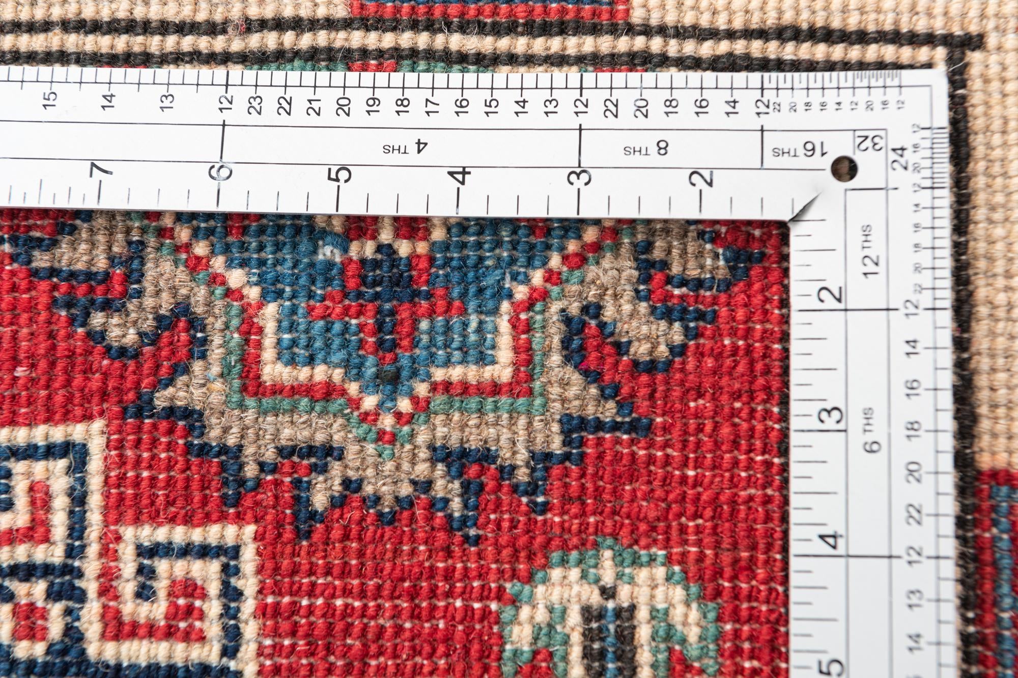 2' 8 x 4' Hand Knotted Kazak Rug