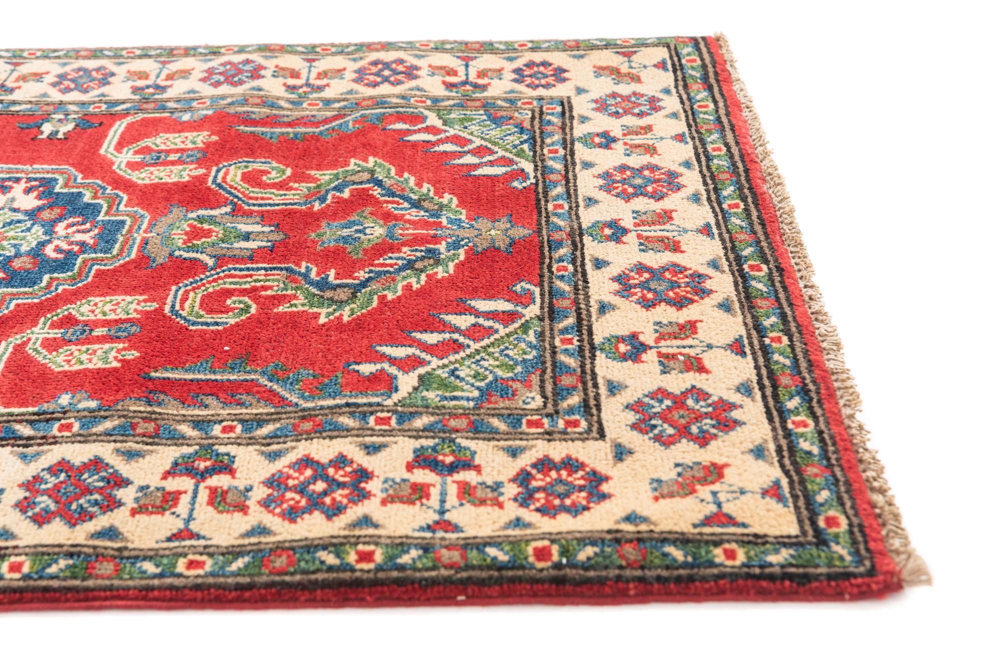 2' 9 x 4' 2 Hand Knotted Kazak Rug