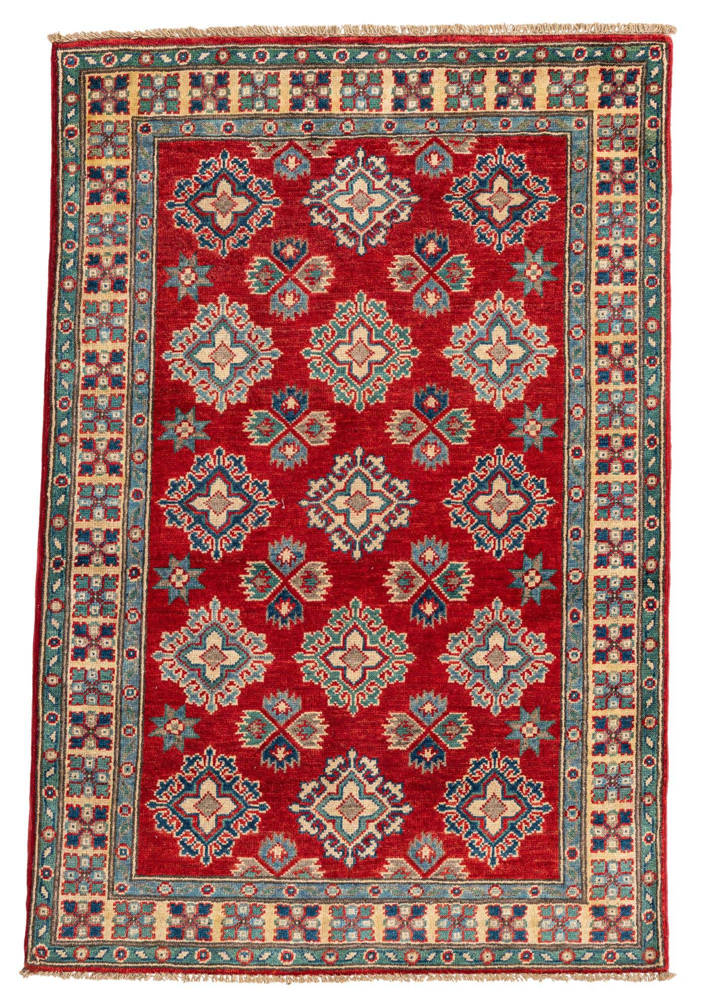 3' 5 x 5' 1 Hand Knotted Kazak Rug