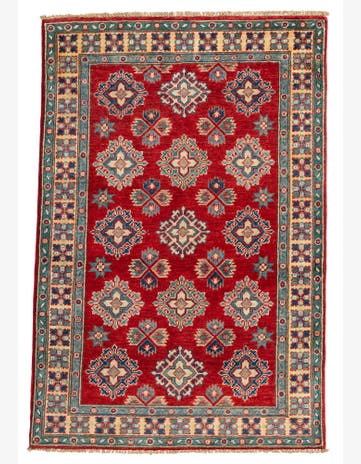 3' 5 x 5' 1 Hand Knotted Kazak Rug