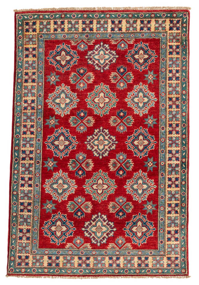 Detail image of 3' 5 x 5' 1 Hand Knotted Kazak Rug