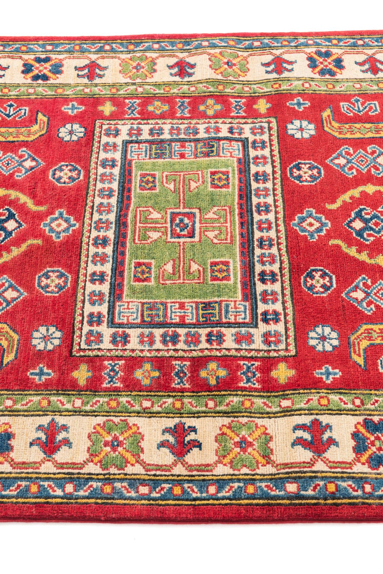 3' 5 x 5' Hand Knotted Kazak Rug