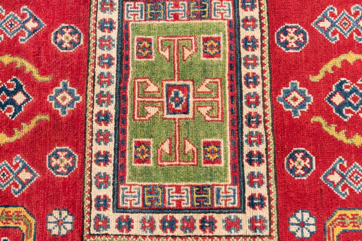 3' 5 x 5' Hand Knotted Kazak Rug