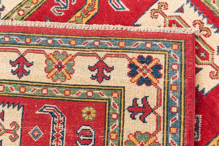 3' 5 x 5' Hand Knotted Kazak Rug