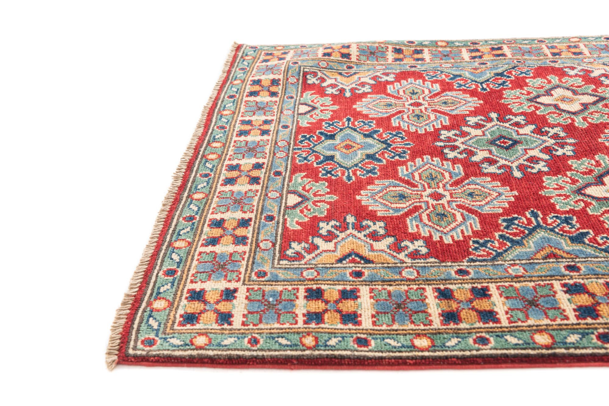 3' 2 x 5' Hand Knotted Kazak Rug