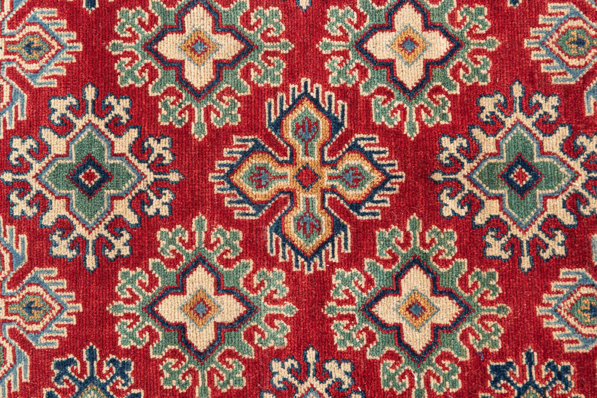 3' 2 x 5' Hand Knotted Kazak Rug