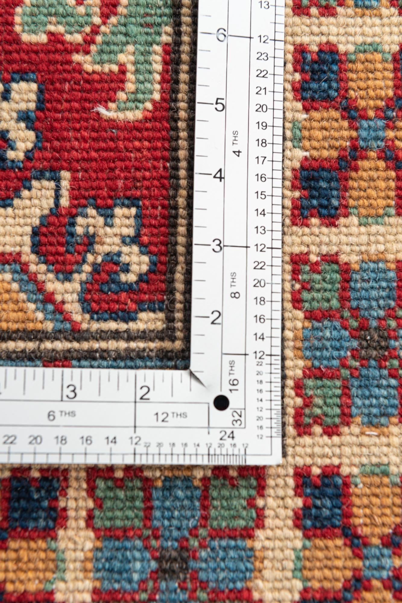 3' 2 x 5' Hand Knotted Kazak Rug