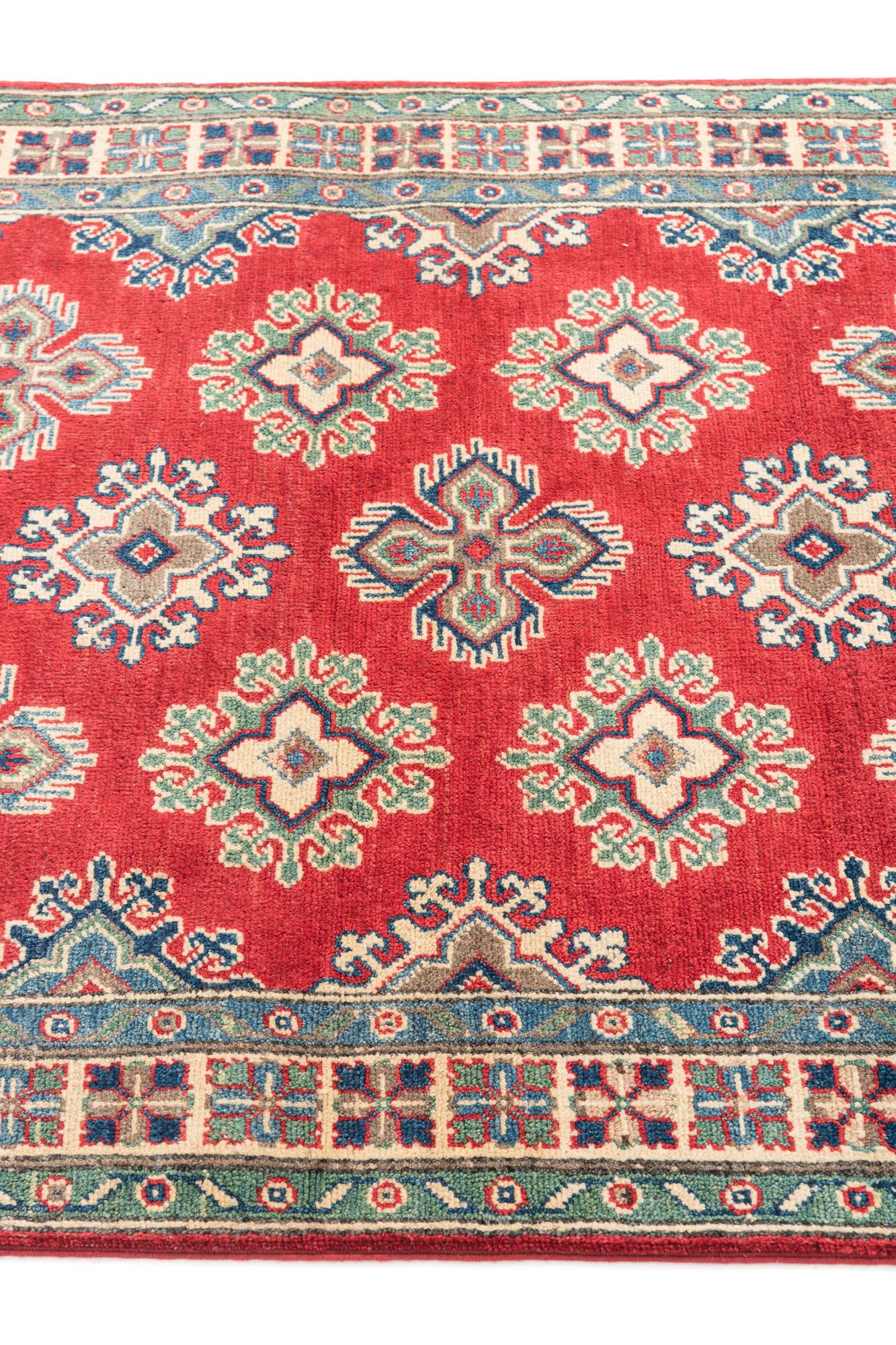 3' 5 x 5' 2 Hand Knotted Kazak Rug
