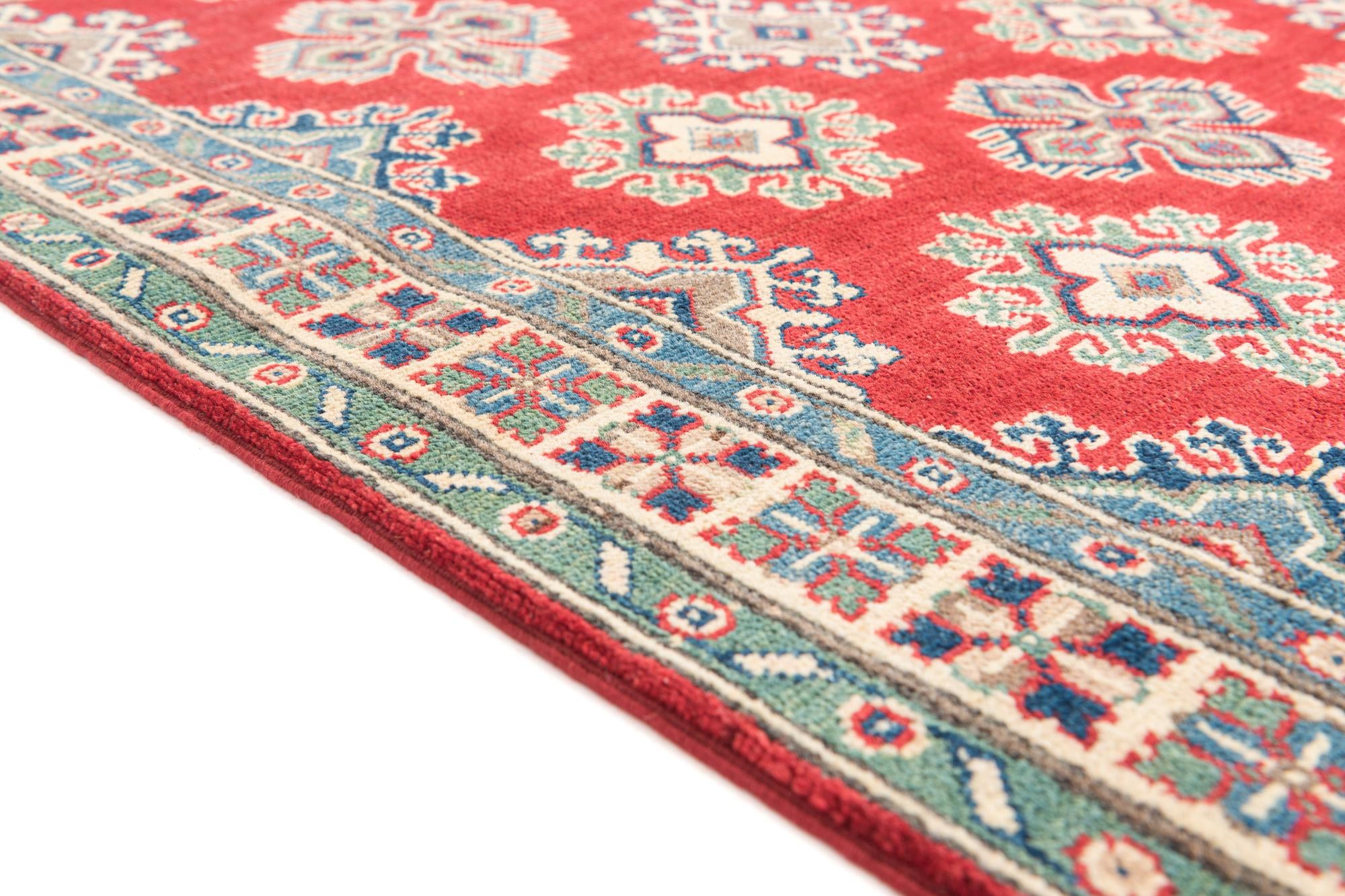 3' 5 x 5' 2 Hand Knotted Kazak Rug