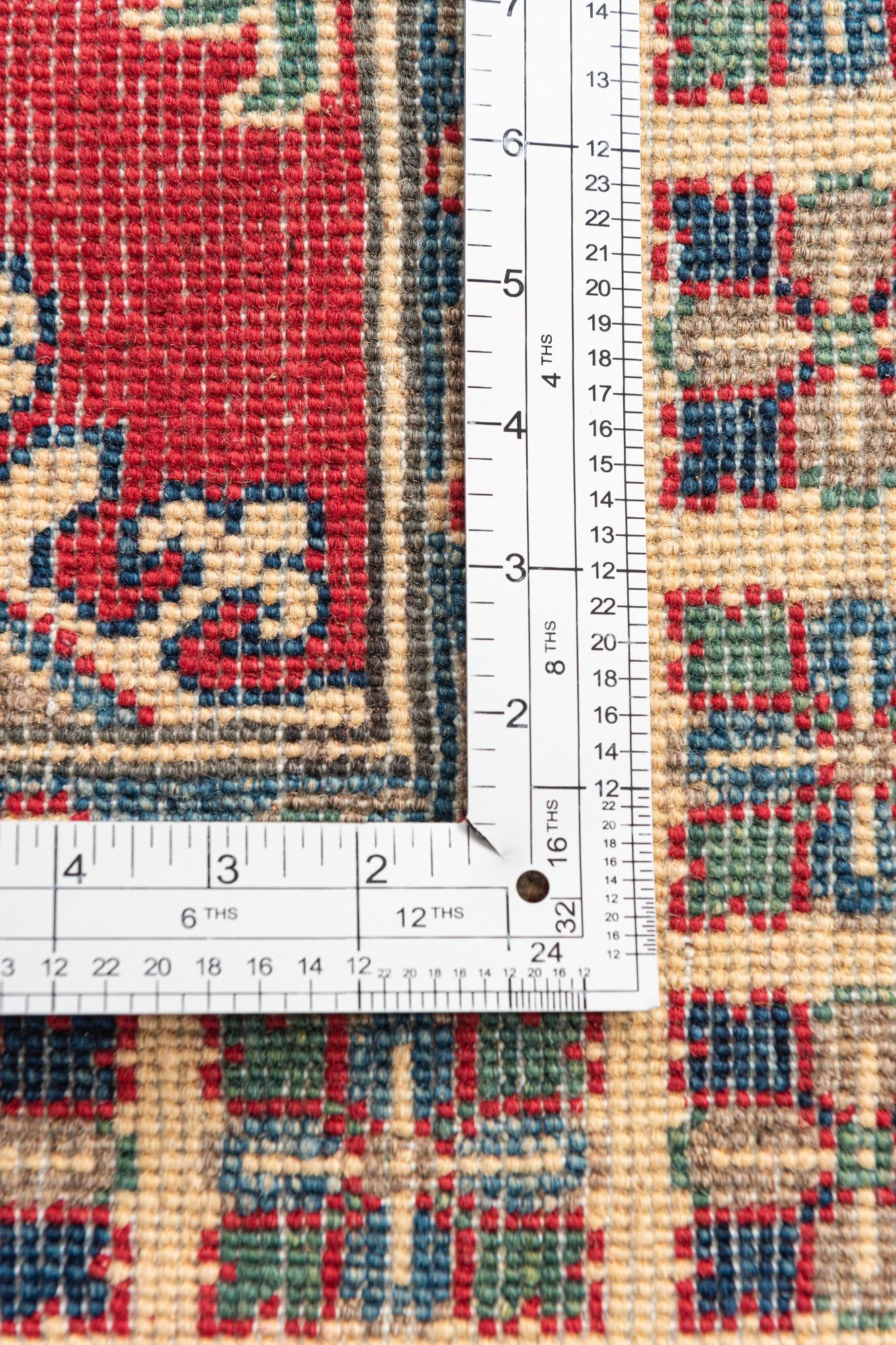 3' 5 x 5' 2 Hand Knotted Kazak Rug
