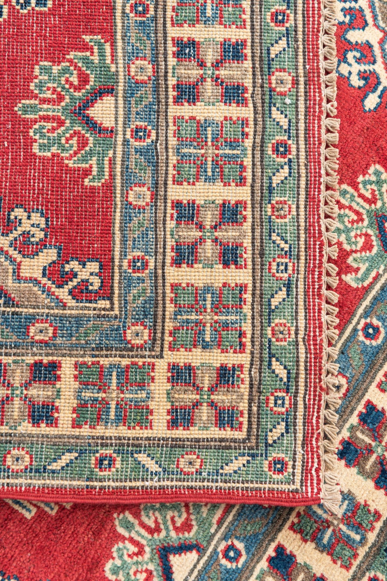 3' 5 x 5' 2 Hand Knotted Kazak Rug