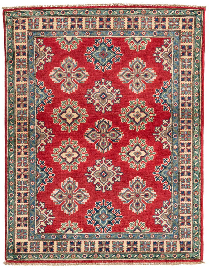 Detail image of 3' 5 x 5' 2 Hand Knotted Kazak Rug
