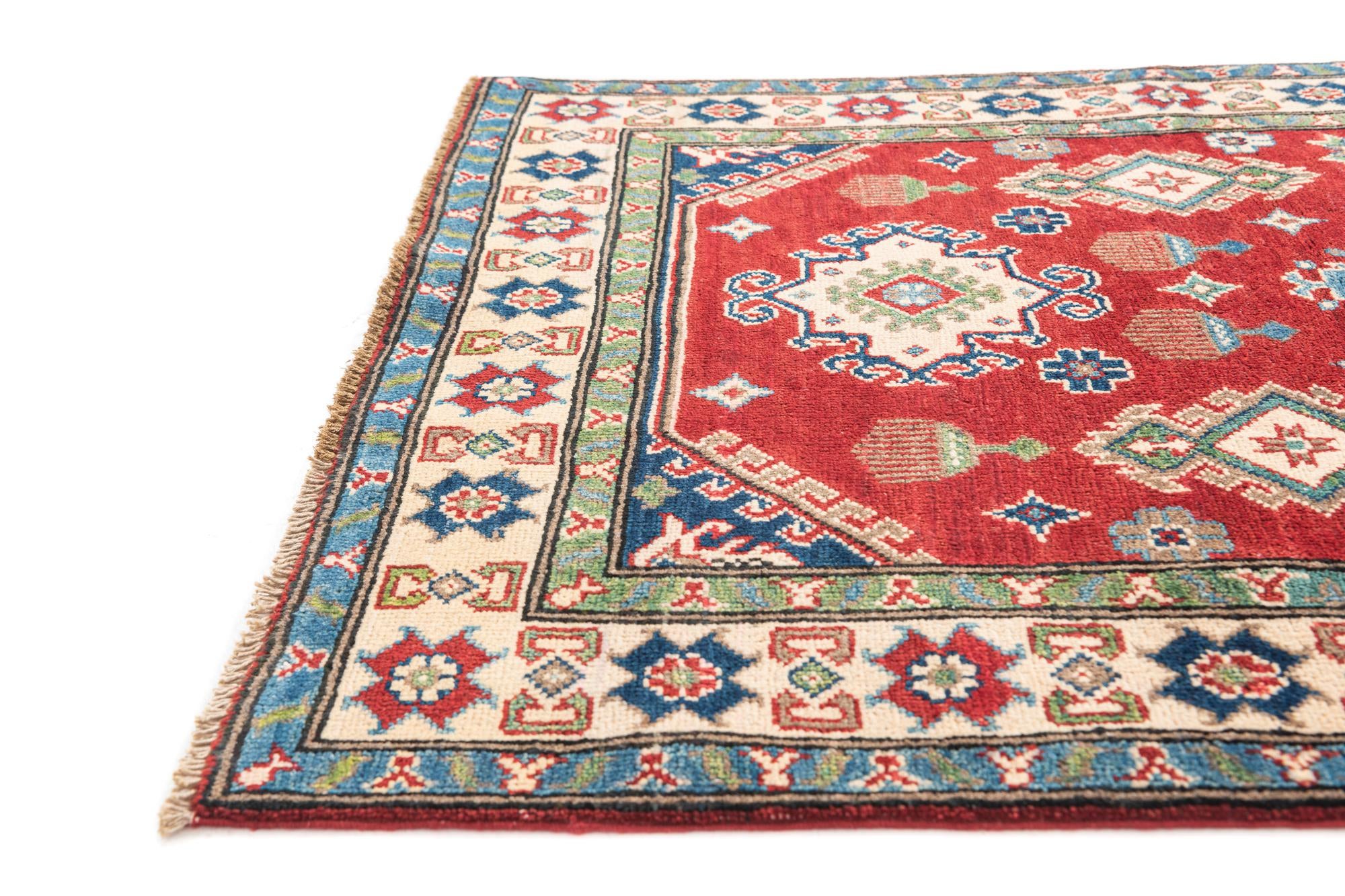 3' 3 x 5' 1 Hand Knotted Kazak Rug