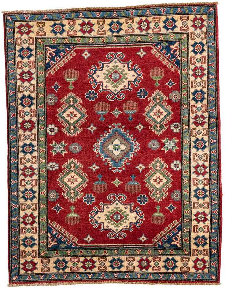 Detail image of 3' 3 x 5' 1 Hand Knotted Kazak Rug
