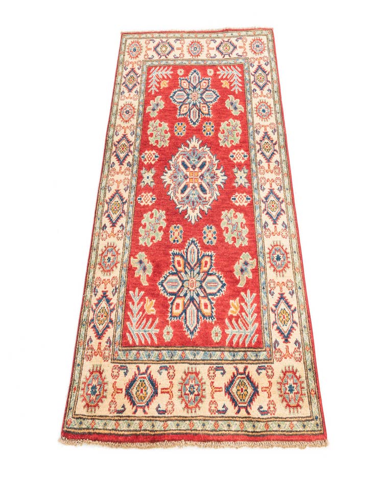 Detail image of 3' 4 x 5'  Hand Knotted Kazak Rug