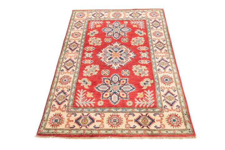 3' 4 x 5' Hand Knotted Kazak Rug