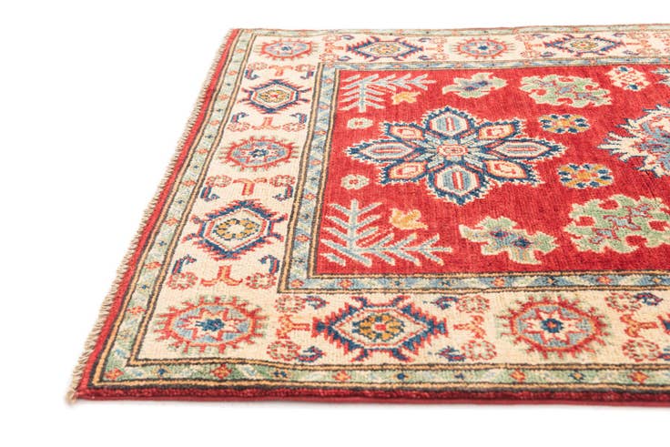 Detail image of 3' 4 x 5' Hand Knotted Kazak Rug