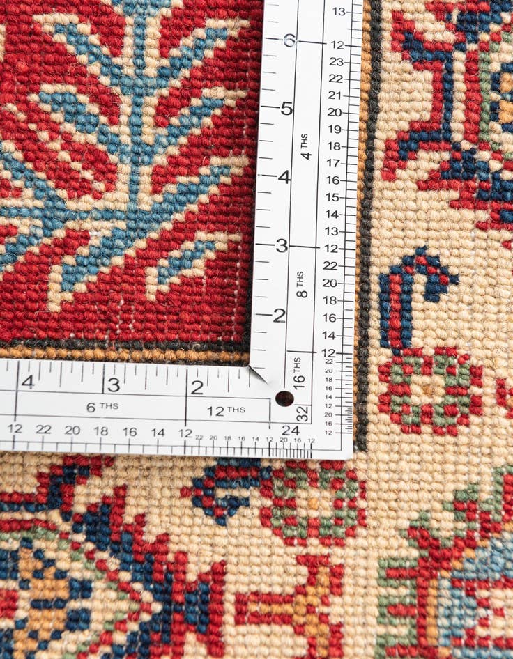 Detail image of 3' 4 x 5'  Hand Knotted Kazak Rug