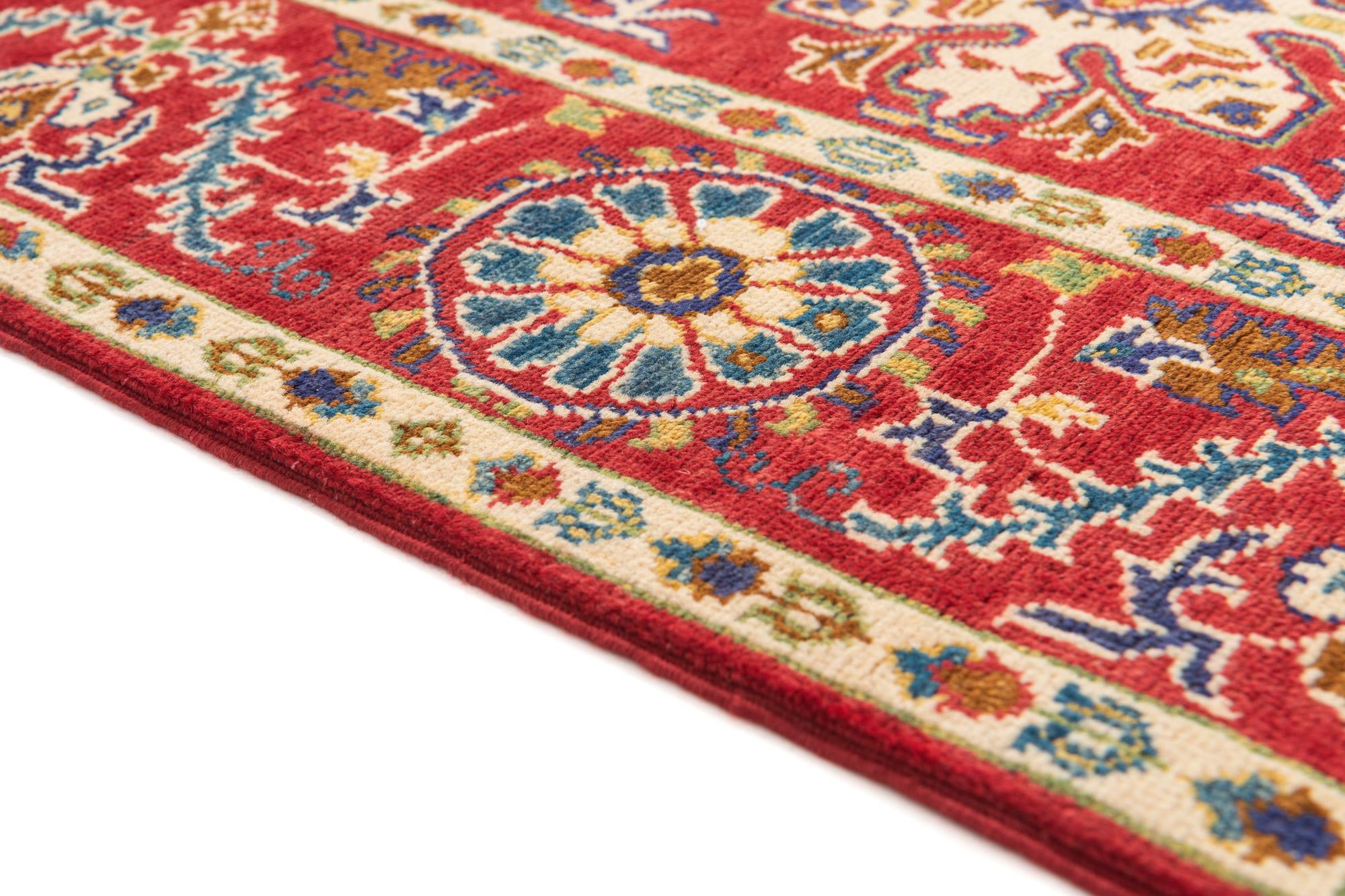3' 1 x 4' 10 Hand Knotted Kazak Rug